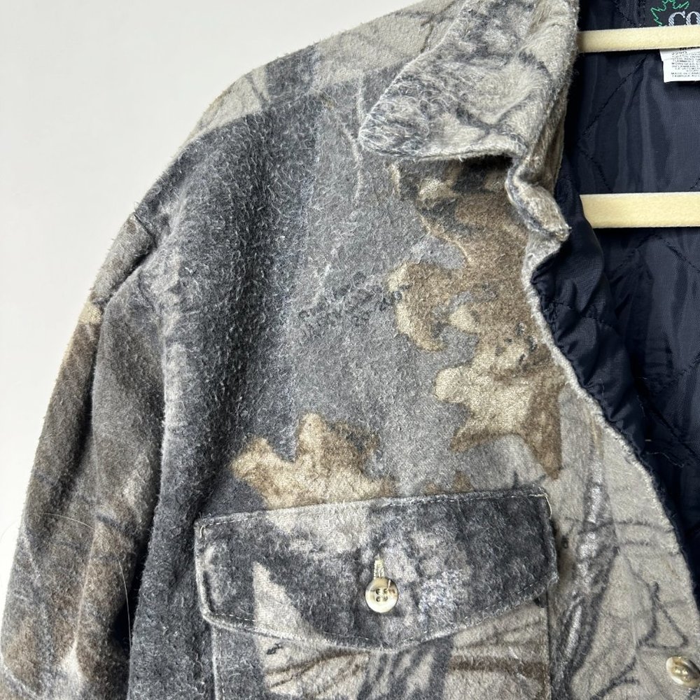 Codet Vintage 90s Camo Hunting Button Front Jacket Men's Medium - Picture 3 of 7